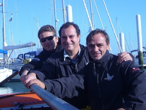 Solar Odyssey team: Left to right: Jean Maurel, Pierre-Marie lemer, Fred Dahirel. © MIAA